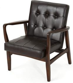 img 4 attached to Conrad Century Modern Chair Leather Furniture