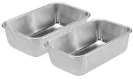 🍞 pack of 2 amazoncommercial aluminum bread loaf pans, 1.5 lb loaf capacity logo