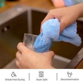 img 1 attached to 🧽 Ultimate Microfiber Cleaning Cloth for Kitchen - Versatile, Soft and Highly Absorbent Towels for Quick-Drying, Long-Lasting Cleaning of House Furniture, Tables, Kitchen Surfaces, and Glass - by DoriHom