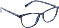 👓 blue light filtering glasses for women - bengal peepers by peeperspecs logo