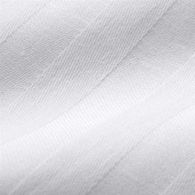 img 1 attached to FAUNNA Zippered Pillow Protectors (Standard Size, 20x26) - Premium Sateen 100% Long-Staple Cotton Cover Case (4-Pack)