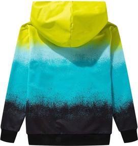 img 3 attached to Stylish M2C Gradient Striped Sweatshirts Pullover for Boys - Browse Fashion Hoodies & Sweatshirts Now!