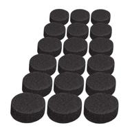 pack of 300 cabinet door bumpers: noise dampening & 🚪 vibration absorbing rubber, soft neoprene silencers, strong adhesive | made in usa logo