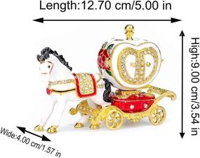 img 2 attached to Furuida Carriage Jewelry Trinket Luxurious