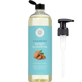 img 4 attached to 🌿 Pure Body Naturals Sweet Almond Oil - 100% Pure & Cold Pressed - Hexane Free - Moisturizer for Hair, Skin, Nails - Therapeutic Massage & Carrier Oil - 16 Fl. Ounce (Label Varies)