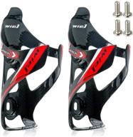 🚴 ultimate performance: wiel full carbon fiber bicycle bike light drink water bottle cage holder logo