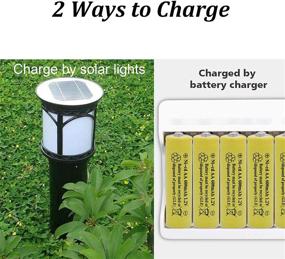 img 1 attached to 🔋 Long-lasting QBLPOWER AA NiCd 600mAh 1.2V Rechargeable Batteries: Perfect for Solar Garden Lights - Pre Charged (12 Pack AA)