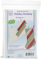 quilt holiday striped stocking pack logo