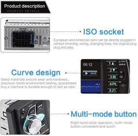 img 1 attached to 🚗 Автомобильное радио Single Din с Bluetooth 4.1 с пультом управления на руле и поддержкой динамической камеры заднего вида.