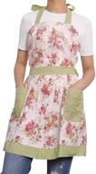 neoviva women's vintage kitchen apron with 👩 pockets: cute funny cooking apron for baking & bbq logo