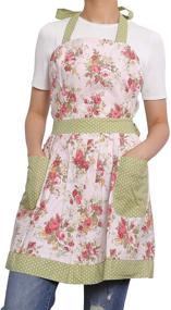 img 4 attached to NEOVIVA Women's Vintage Kitchen Apron with 👩 Pockets: Cute Funny Cooking Apron for Baking & BBQ