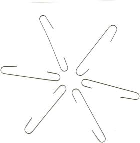 img 1 attached to 🎄 Elevate Essentials Large 2.5 inch Silver Christmas Ornament Hooks - 200ct Ornament Hangers