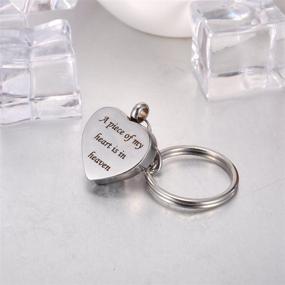 img 2 attached to 🔑 Engraved Stainless Steel Memorial Keepsake Keychain: Perfect for Remembrance