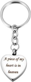 img 4 attached to 🔑 Engraved Stainless Steel Memorial Keepsake Keychain: Perfect for Remembrance