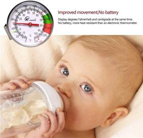 img 1 attached to KT THERMO Instand Read 2-Inch Dial Thermometer: Ideal for Perfecting Coffee Drinks & Chocolate Milk Foam