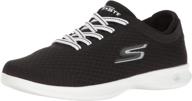 skechers womens dashi walking black women's shoes: enhanced comfort and athletic design logo