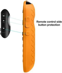 img 2 attached to 🍊 Protective Silicone Remote Cover Case for Roku RC280 RC282 - TCL TV Remote Controller - Orange