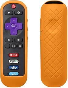 img 4 attached to 🍊 Protective Silicone Remote Cover Case for Roku RC280 RC282 - TCL TV Remote Controller - Orange