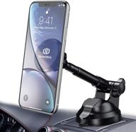 📱 dashboard magnet car phone holder - ultra stable cell phone mount with optimized fit for iphone, samsung, huawei, google, lg & more logo