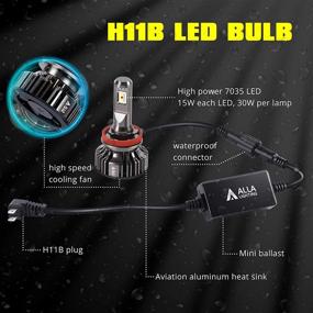 img 3 attached to Улучшите световое оснащение вашего внедорожника с фарами LED Alla Lighting 10000 люмен H11B - супер яркие, ксеноново-белые, 6000K~6500K.