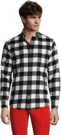 classic flagship flannel shirts for men by lands end logo