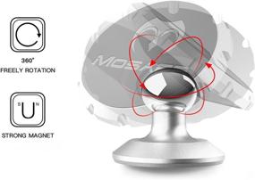 img 1 attached to Magnetic Phone Car Mount Portable Audio & Video for MP3 & MP4 Player Accessories