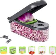 🔪 effortless and versatile chefhachiro vegetable chopper dicer: the ultimate kitchenware combo for efficient meal prep with stainless steel blades logo