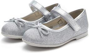 img 4 attached to 🩰 Get Your Little Ballerina Dancing in Style with Weestep Infant Toddler Flats!