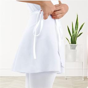 img 1 attached to Soudittur Chiffon Dance Skirt - Ballet Wrap Skirts for Toddler, Girls, and Women