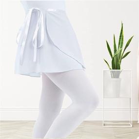 img 3 attached to Soudittur Chiffon Dance Skirt - Ballet Wrap Skirts for Toddler, Girls, and Women