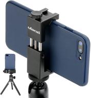 📱 ulanzi st-02s aluminum phone tripod mount: vertical and horizontal support for iphone 12/11 pro, samsung android - adjustable metal clamp with cold shoe mount logo