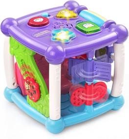 img 3 attached to Кубик активностей для занятых обучающихся от VTech - фиолетовый: улучшите опыт обучения вашего ребенка!