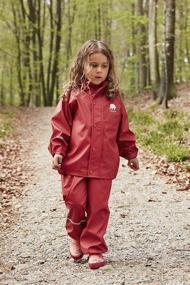 img 3 attached to CeLaVi Kids Rain Suit: Reflective Waterproof 2-Piece Jacket & Pants/Dungarees in 23 Vibrant Colors - Sizes 2T to 10Y