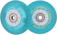 🌟 glowrider 92a led light up wheels with bearings by rollerex - glow in the dark! (suitable for inline skate wheels) - multiple sizes and colors available logo