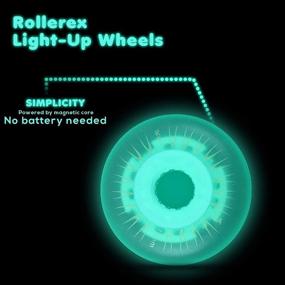 img 2 attached to 🌟 Glowrider 92A LED Light Up Wheels with Bearings by Rollerex - Glow in The Dark! (Suitable for Inline Skate Wheels) - Multiple Sizes and Colors Available