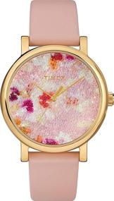 img 4 attached to ⌚ Timex Women's Crystal Bloom Swarovski Fabric Dial 38mm Watch: A Chic Timepiece with Sparkling Swarovski Crystals