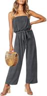 zesica womens shoulder strapless jumpsuit: stylish women's clothing for jumpsuits, rompers & overalls logo