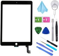 🛠️ t phael black new digitizer repair kit for ipad air 2 9.7&#34; 2nd gen a1566 a1567 touch screen digitizer replacement (home button excluded, lcd not included, exclusive to professional repair shops). logo