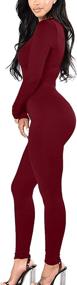 img 1 attached to GOBLES Outfits Bodycon Jumpsuit Rompers Women's Clothing