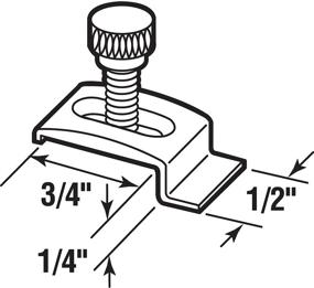 img 2 attached to 🏠 Prime-Line T 8725 Storm Door Panel Clips with Screws - 8 Pack, 1/4-Inch, White: Secure and Durable Solution