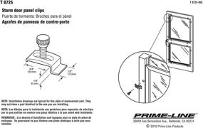 img 1 attached to 🏠 Prime-Line T 8725 Storm Door Panel Clips with Screws - 8 Pack, 1/4-Inch, White: Secure and Durable Solution