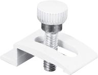 🏠 prime-line t 8725 storm door panel clips with screws - 8 pack, 1/4-inch, white: secure and durable solution логотип