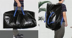 img 3 attached to 🛄 Efficient Large 112L Storage Bags with Backpack Straps & Strong Zippers - Ideal for Moving, Camping, Gardening Tools, and Christmas Decorations Storage