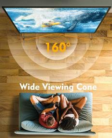 img 3 attached to 🎥 100 inch 4K HD 16:9 Projector Screen with Stand - Indoor/Outdoor Home Theater Cinema, Wrinkle-Free Design, Carry Bag for Movies, Meetings