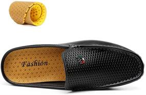 img 1 attached to Anazardor Leather Loafers Slippers 9805 Hei US9.5/43: Stylish Men's Shoes and Slip-Ons