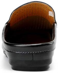 img 2 attached to Anazardor Leather Loafers Slippers 9805 Hei US9.5/43: Stylish Men's Shoes and Slip-Ons