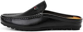 img 3 attached to Anazardor Leather Loafers Slippers 9805 Hei US9.5/43: Stylish Men's Shoes and Slip-Ons