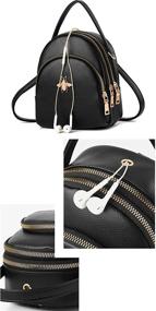 img 2 attached to Trendy Crossbody Backpack Shoulder Cellphone Handbags: Fashionable Women's Handbags & Wallets for Style-Conscious Fashionistas