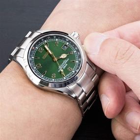 img 3 attached to 🕰️ MILTAT Seiko Alpinist SARB017 Men's Watch with Screw Link Bracelet