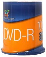 enhance your media storage with color research 100 pack dvd-r blank media logo